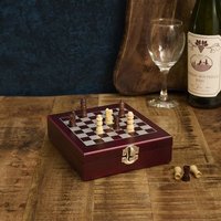 4-teilige Weinkiste mit Schachbrett 4-teilige Weinkiste mit Schachbrett von Zentrada