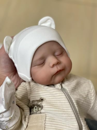 Zero pam 20 Zoll Süß Reborn Baby Junge 50 cm Augen Zu Realistische Neugeborenen Schlafenden Baby Puppen Die echte Babys Sieht Aus Wie EIN echtes Baby Lebensechte Simulation Baby Puppe von Zero pam