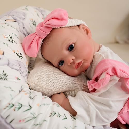 Zero pam Realistische Reborn Baby Puppen Mädchen 19 Zoll Gewichtete Anatomisch Korrekte Babypuppen,Echte Neugeborene Babypuppe Mit Zubehör Für Kinder von Zero pam