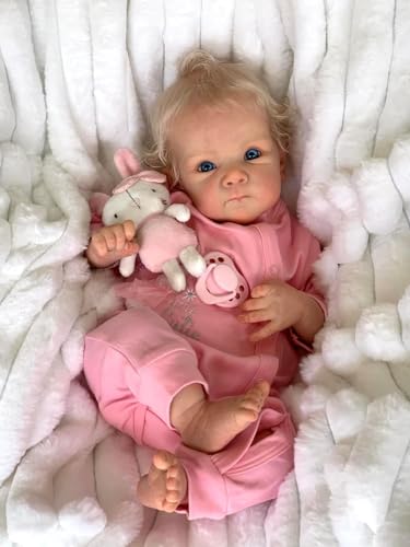 Zero pam Reborn Baby Puppe Lebensecht Handgefertigt Weichkörper Realistische Neugeborene Baby-Puppen Wiedergeborene Baby Puppe Das Wie EIN Echtes Baby Aussieht für Alter 3+ Kinder von Zero pam