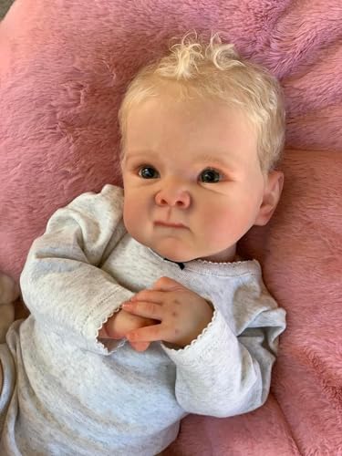 Zero pam Reborn Baby Vollsilikon Lebensecht 18 Zoll Realistische Puppe Junge Newborn Baby Puppe Reborn Babies Babypuppen Wie Echt Baby Puppen Die Echt Aussehen Augen Offen von Zero pam