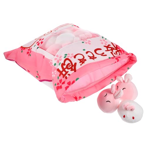 Zerodeko 1 Satz Kaninchenpuppe Plüschhasenspielzeug Süße Kuscheltiere Plüschtiere Plüschpuppen Cartoon-Puppe Mini-hasenfiguren Süßes Stofftier Hase Plüsch Rosa Baumwolle von Zerodeko