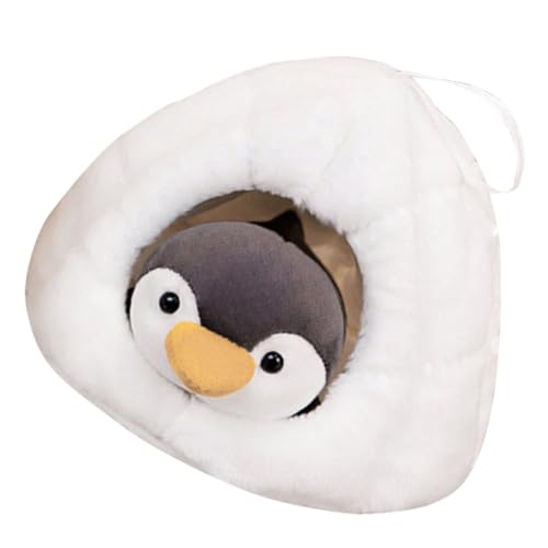 Zerodeko 1 Satz Pinguin-Puppe Stofftieranhänger Kawaii Pinguin Ausgestopftes Pinguin Mit Nest Weiches Pinguinkissen Realistisches Gefüllter Pinguin-anhänger Spielzeuge Ragdoll Plüsch Klein von Zerodeko