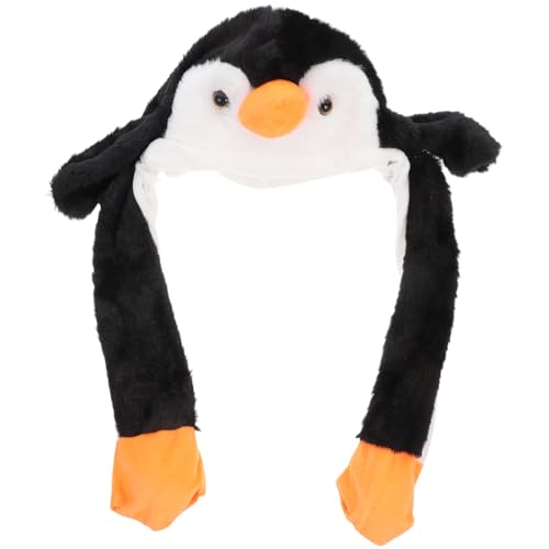 Zerodeko 1 Stück Pinguin-Mütze Plüsch-Spaßtier-Mütze Pinguin-Mütze Für Kinder Plüsch-Pinguin-Tragemütze Pinguin-Plüsch-Wintermütze von Zerodeko