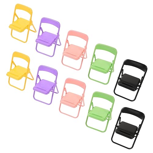 Zerodeko 10 Stück Teiliges Miniatur Klappstuhl Handyhalter Miniaturmöbel Puppenhaus Deko Bunte Faltstuhl Modelle Desktop Telefonständer für DIY Landschaft Schlafzimmer Schmuck Zerodeko 10 Stück Teiliges Miniatur Klappstuhl Handyhalter Miniaturmöbel Puppenhaus Deko Bunte Faltstuhl Modelle Desktop Telefonständer für DIY Landschaft Schlafzimmer Schmuck von Zerodeko