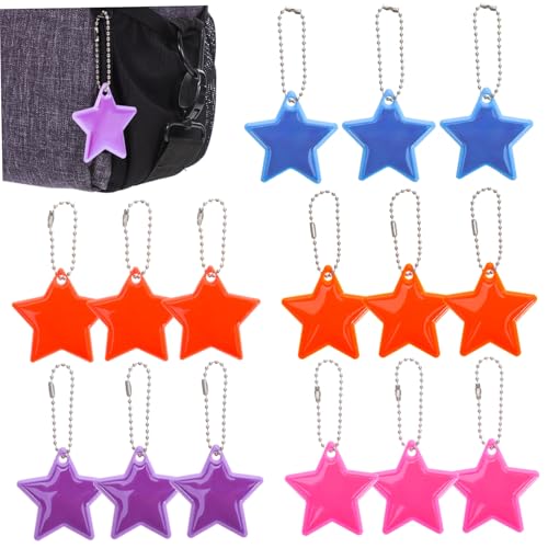 Zerodeko 15 Stück Teiliges Reflektierendes Stern Anhänger aus Kreativem PVC Bunte Sicherheitsanhänger für Schulranzen Rucksäcke und Schlüssel Erhöhte Sichtbarkeit bei Dunkelheit Zerodeko 15 Stück Teiliges Reflektierendes Stern Anhänger aus Kreativem PVC Bunte Sicherheitsanhänger für Schulranzen Rucksäcke und Schlüssel Erhöhte Sichtbarkeit bei Dunkelheit von Zerodeko