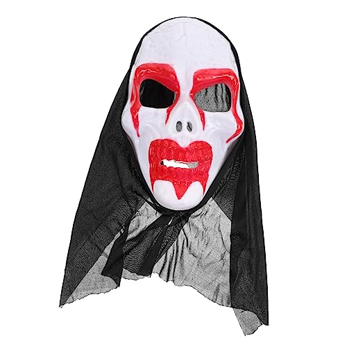 Zerodeko 1Stk Halloween-Maske halloween maske halloweenmaske Spooky maskerade masken Geist cosplay kostüm Gesichtsmaske mit speziellem Design Partyzubehör schmücken Requisiten PVC von Zerodeko