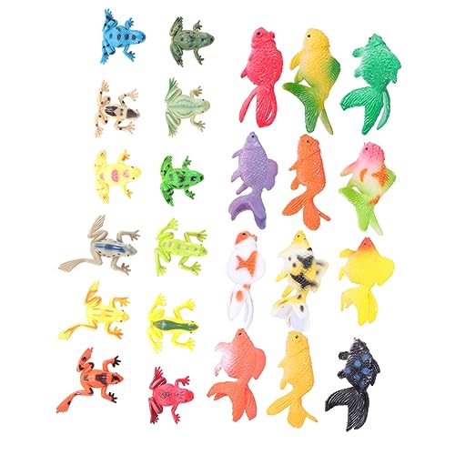 Zerodeko 24 Pcs Simulation Tiermodell Mini Toys Desktop Decors Tier Tierhandwerk Kognition Imitiert Tiermodelle Simulierte Tiere Kunststoff Kunststoff von Zerodeko