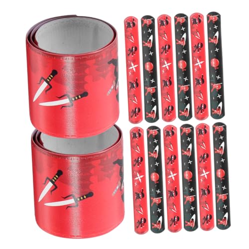 Zerodeko 24 Stück Ninja Slap Armbänder für Kinder Dekorative Schlagarmbänder für Partytüten Geschenkideen und Spielpreise Zerodeko 24 Stück Ninja Slap Armbänder für Kinder Dekorative Schlagarmbänder für Partytüten Geschenkideen und Spielpreise von Zerodeko