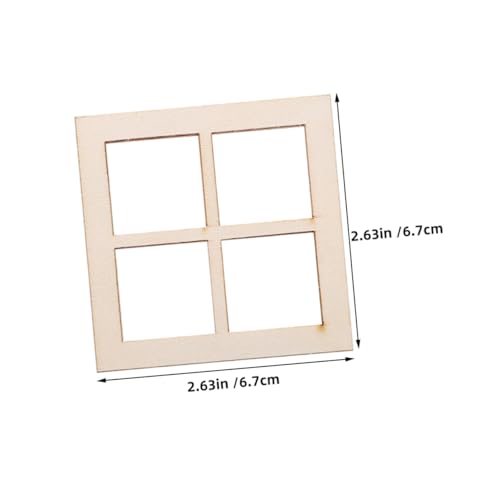 Zerodeko 24 Stück Teiliges Miniatur Puppenhaus Fenster aus Holz Realistische Kleine Fensterrahmen für DIY Basteln Stabile Holzmöbel Miniaturen Vielseitig für Puppenhaus Dekoration und Zerodeko 24 Stück Teiliges Miniatur Puppenhaus Fenster aus Holz Realistische Kleine Fensterrahmen für DIY Basteln Stabile Holzmöbel Miniaturen Vielseitig für Puppenhaus Dekoration und von Zerodeko