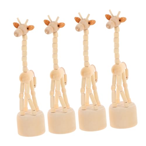 Zerodeko 4 Stück Teiliges Holz Giraffen Fingerspielzeug Handgeschnitzt Natürliche Holzpuppen Retro Stil Dekorative Miniatur Giraffen Figuren für Büro Wohnraum Spiel und Sammeln Zerodeko 4 Stück Teiliges Holz Giraffen Fingerspielzeug Handgeschnitzt Natürliche Holzpuppen Retro Stil Dekorative Miniatur Giraffen Figuren für Büro Wohnraum Spiel und Sammeln von Zerodeko