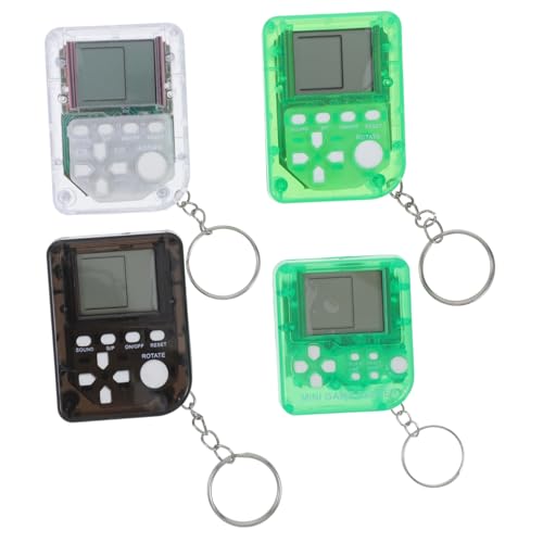 Zerodeko 4 Stück Teiliges Mini Retro Handheld Spielgerät Schlüsselanhänger Tragbare Klassische Brick Game Einheit mit Soundeffekten Transparent und Rechteckig Geeignet als Zufällige Farbe Zerodeko 4 Stück Teiliges Mini Retro Handheld Spielgerät Schlüsselanhänger Tragbare Klassische Brick Game Einheit mit Soundeffekten Transparent und Rechteckig Geeignet als Zufällige Farbe von Zerodeko