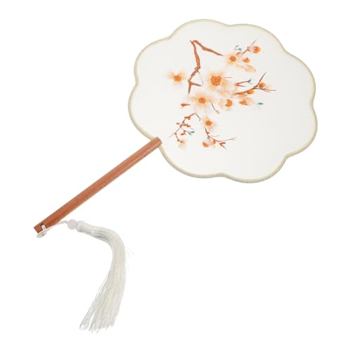 Zerodeko Antiker Stickfächer mit Blumenmotiv Chinesischer Runder Handfächer Quaste für Tanz Hochzeiten und Kostüme Traditionelles Kunsthandwerk für Sommerfestivals Zerodeko Antiker Stickfächer mit Blumenmotiv Chinesischer Runder Handfächer Quaste für Tanz Hochzeiten und Kostüme Traditionelles Kunsthandwerk für Sommerfestivals von Zerodeko