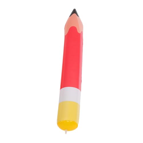 Zerodeko Aufblasbarer Bleistift Aufblasbares Spielzeug Übergroßer, Neuartiger Bleistift Großer Bleistift Bläst Sich Auf Bleistift Aufblasen Hängende Luftballons Im Klassenzimmer Rot Pvc von Zerodeko