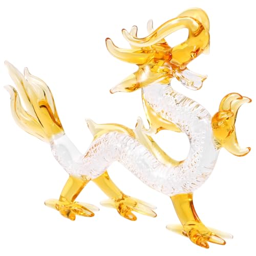 Zerodeko Drachenkristallornamente Aquarium dekorativ Dekoration tierisches Licht Solar- drachenfiguren Drachen bastelset Drachen Glaskunst Drachen Ornament Glasfiguren Desktop-Tierstatue von Zerodeko