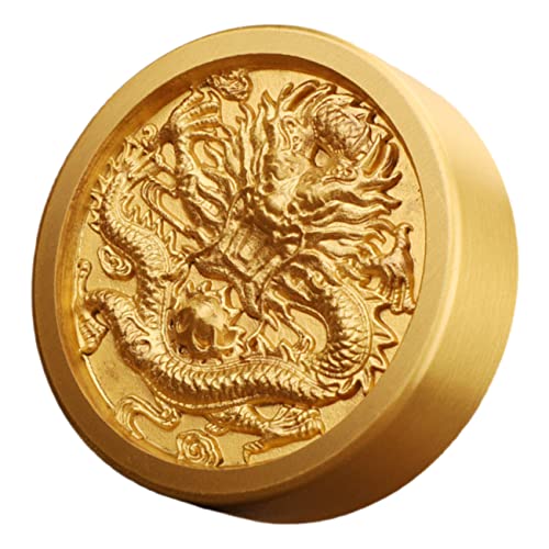 Zerodeko Fliegender Drache Briefbeschwerer Plüsch Drachen-Kalligraphie-Briefbeschwerer Figur Reize bürodeko büro Dekoration räumung von wohnkultur Papiergewicht Messing Golden von Zerodeko