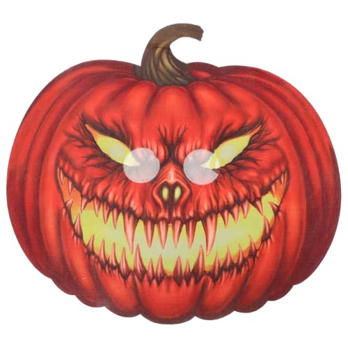 Zerodeko Gruselige Kürbismaske Halloween-Kürbiskopfmaske Jack-O-Laterne-Vollgesichtsmaske Für Halloween-Maskerade Cosplay-Kostümzubehör von Zerodeko