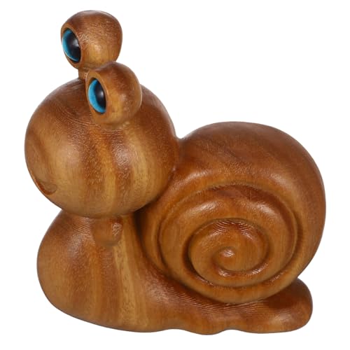 Zerodeko Handgefertigte Holzschnecke Kleine Tierfigur Aus Für Tischdekoration Einzigartiges Wohnaccessoire Ideal Als Oder Für Die Gartendeko Nostalgischer Charme von Zerodeko