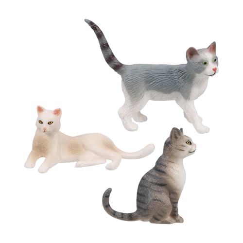 Zerodeko Katzenfiguren Set Realistische Katzenfiguren Für Dekoration Für Kuchen Und Ideal Für Katzenliebhaber Und Geburtstagsfeiern von Zerodeko