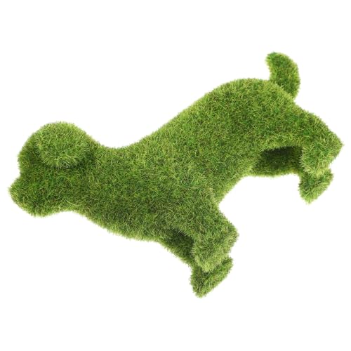 Zerodeko Künstliche Moosform Mit Künstlichem Grünem Moos Bedeckte Steine Grüne Kugeln Dekorativer Rasen Gras Haustier Tierbeflockung Ornament Für Pflanzen Terrasse Garten Heimdekoration von Zerodeko