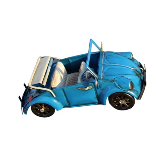 Zerodeko -Modell Die Büroeinrichtung Antikes Fahrzeugmodell Spielzeugautos Antikes Automodell Retro-automodell Blue von Zerodeko