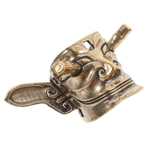 Zerodeko Sanxingdui Messingwaren Charm Halskette Halloween Maske Choker Halsketten Für Damen Schmuck Halsketten Für Männer Vintage Glocken Anhänger Damen Halskette Bronze von Zerodeko