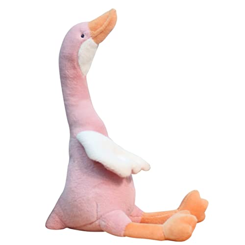 Zerodeko Schwan Plüschtier Kuscheltier Gans Gefüllte Gans Plüschschwan Kuscheltiere Kuscheltiere Für Mädchen Kuscheltiere Für Babys Gans Stofftier Rosa Baumwolle von Zerodeko