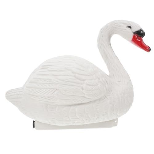 Zerodeko Schwimmende Wasservilla Schwimmende Schwanenköder Schwimmende Gänsefigur Schwebende Schwanenfigur Ornament Teich Schwimmende Vögel Abschrecken Teichschwanskulptur Sport von Zerodeko