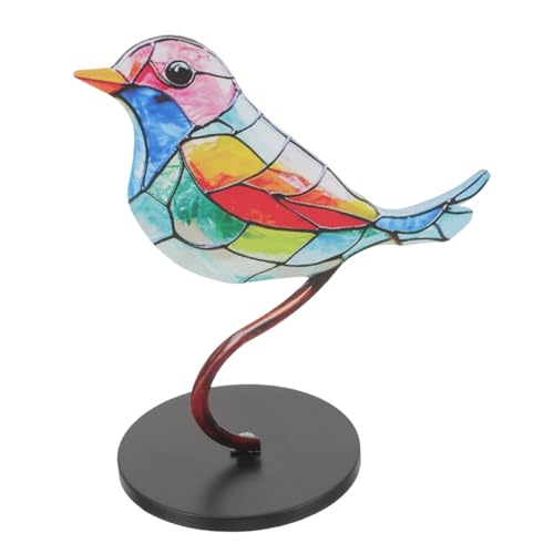 Zerodeko Simulationsvogel Schmücken Krähe Figuren Vogelkäfig Windspiel Sonnenfänger Ornament Im Freien Kleine Objekte Papagei Outdoor- Gartenverzierung Wild Vogelfütterer Außen Eisen von Zerodeko