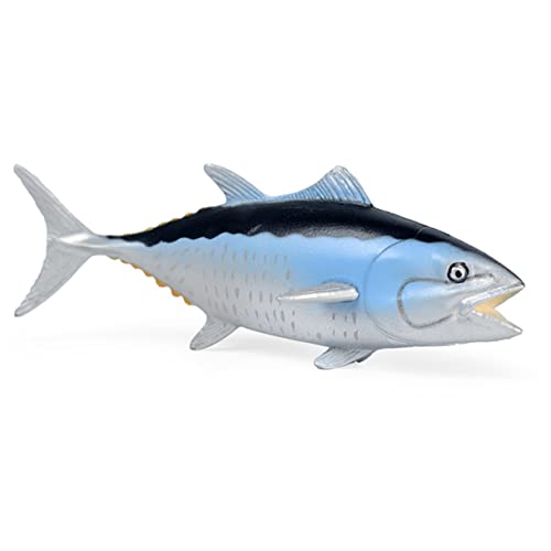 Zerodeko Simulierter Thunfisch Figuren Meer Figuren Von Meeresbewohnern Aquarium Weihnachtsdekorationen Fisch Dekoration Tischleuchte Fisch Spielzeugfigur Kleiner Murloc Kind Miniatur PVC von Zerodeko