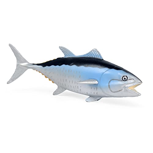 Zerodeko Simulierter Thunfisch Spielzeug Desktop-fischstatue Aquarium Fisch Dekoration Angelschmuck Gefälschte Fischverzierung Kleine Fischfiguren Kind Künstlich PVC Fisch-Illustration von Zerodeko