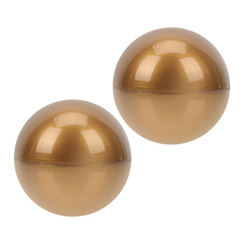 Zerodeko Spielzeugeier 12 cm Hohle Bingo Lotto Game Ball 2Pcs Golden Lotterie Kugeln Tollbällchen Tischaktivität Bälle Füllbares Runde Eierspielzeugautomats- Maschine Kapseln von Zerodeko