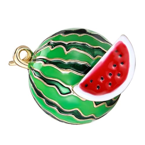 Zerodeko Süße Nadel Süße Pins Für Taschen Frauen Broschennadeln Wassermelonen-brosche Sommer-emaille-anstecknadeln Wassermelonen-pin-abzeichen Hawaiianische Broschen Legierung Green von Zerodeko