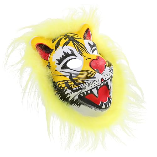 Zerodeko Tigermaske Wildes Tier Voller Kopf Realistische Masken Halloween Cosplay Maskerade Kostümmaske Verkleidung Für Karnevalsparty von Zerodeko