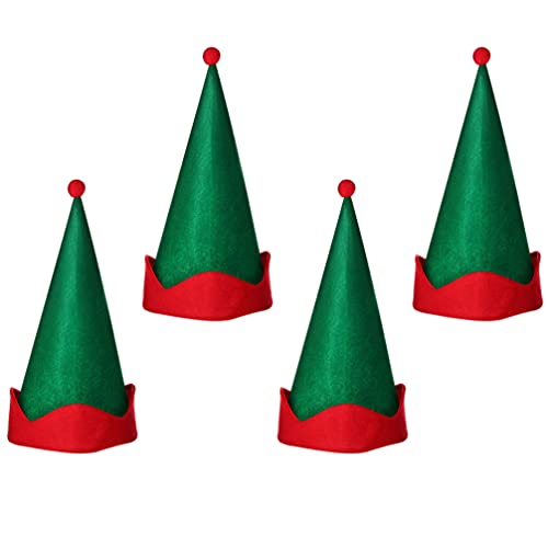 Zerodeko Weihnachtsmützen Originelle Spitze Seidenmützen Lustige Weihnachtsmützen Für Kinder Erwachsene Weihnachtsfeier Kostümzubehör 4 Stück 37 00 X 30 5 Cm. 00X1. 50Cm von Zerodeko