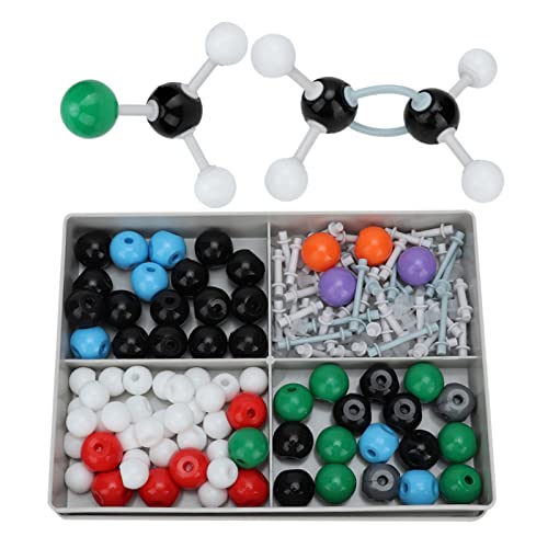 76 Stück Atome 102 Stück Bindungen Molekulares Modell, Chemie Organisches & Anorganisches Modellbausatz mit Bedienungsanleitung Erziehungswissenschaftsbausatz mit Kunststoffbox von Zerodis