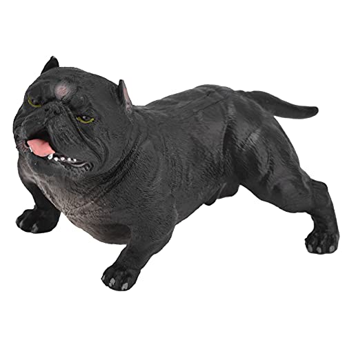 American Bully Pitbull Hundefigur, Simulation Miniatur Solide Bulldog Actions Modell Spielzeug Dekorative Sammlung Geschenk für Hundeliebhaber(schwarz) von Zerodis