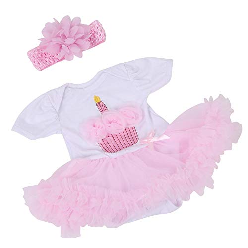 Baby Mädchen Puppe Kleid Schöne Puppen Abend Party Prinzessin Sleeveless Kleider Kleidung Zubehör für 20-22 Zoll Puppen von Zerodis