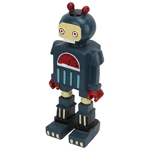 Cartoon-Roboter-Figur, Blauer Retro-Roboter, Klassische Anti-Aging-Roboterfigur, Aufwendig Gefertigt, Leuchtende Farben, Robotermodus Haus Dekoration von Zerodis