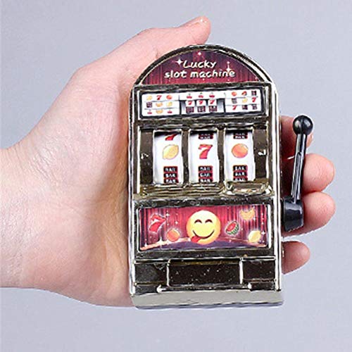 Zerodis Lucky Mini-Spielautomat, Pädagogisches Mini-Spielautomaten-Spielzeug, Fein Detailliert für Geburtstagsgeschenke (Gold) von Zerodis