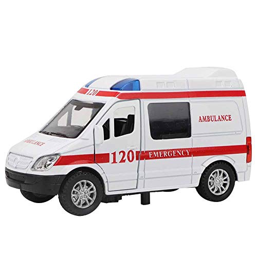 Zerodis 1:32 Mini Simulation Legierung Krankenwagen mit Ton und Licht Modell Spielzeugfahrzeug Sammlung für Kinder über 3 Jahre alt(rot) von Zerodis