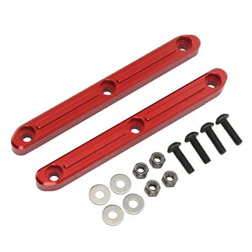 Zerodis 2 Stück RC-Dachreling, Modellspielzeug, Outdoor-Produkte, Aluminiumlegierung, Präzise, ​​robuste, Langlebige Dachreling aus Aluminiumlegierung für ARRMA 1/5 Outcast Kraton 8s (Rot) von Zerodis