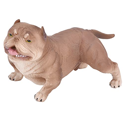 Bully Pitbull Hundefigur, Simulation Miniatur Solide Bulldog Actions Modell Spielzeug Dekorative Sammlung für Hundeliebhaber(grau) von Zerodis