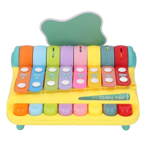 Zerodis Baby Hand Klopft Klavierspielzeug Farbenfrohes Frühes Bildungsmusikinstrument für, Tragbares Musikspielzeug für Kleinkind (Yellow) von Zerodis