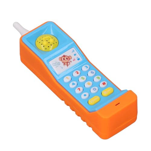 Zerodis Baby-Handyspielzeug, Baby-Lernspiel-Handy-Musikspielzeug für Kleinkinder (ORANGE) von Zerodis