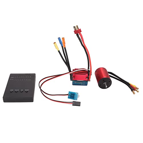 Zerodis Bürstenloser Motor und ESC-Set, 4500KV-Motor, Bürstenloser Motor, ESC-Set für 1/16 von Zerodis