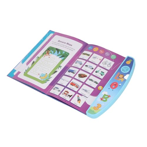 Zerodis Kleinkind -Soundbuch, Elektronisches Buch English Educational Toy, Early Readers Lernbuch für Im Vorschulalter, Tragbare und Spaß (Blue) von Zerodis