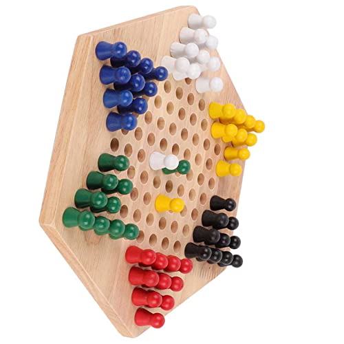 Zerodis Langlebiges Hölzerne Chinesische Checkers -Brettspiel für, Exquisite Verarbeitung, Verbessert die Farberkennung und Fördert Glückliche Kindheitserinnerungen Zerodis Langlebiges Hölzerne Chinesische Checkers -Brettspiel für, Exquisite Verarbeitung, Verbessert die Farberkennung und Fördert Glückliche Kindheitserinnerungen von Zerodis