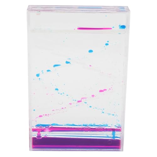 Zerodis Liquid Motion Timer, Farbenfroher Optischer Reiz, Liquid Motion Bubbler, Hochtransparentes Acrylgehäuse, Liquid Timer, Beruhigendes Spielzeug für Tägliche Unterhaltung und von Zerodis