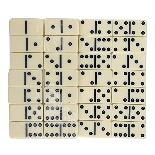 Zerodis Melamin Domino IX Kinder pädagogisches Spielzeug Gehirntraining Intelligenz Puzzle Domino Puzzle Spiel(Schwarz) von Zerodis